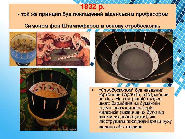 1832 р. - той же принцип був покладений віденським професором Симоном фон Штампефером в