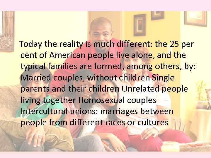 Today the reality is much different: the 25 per cent of American people live