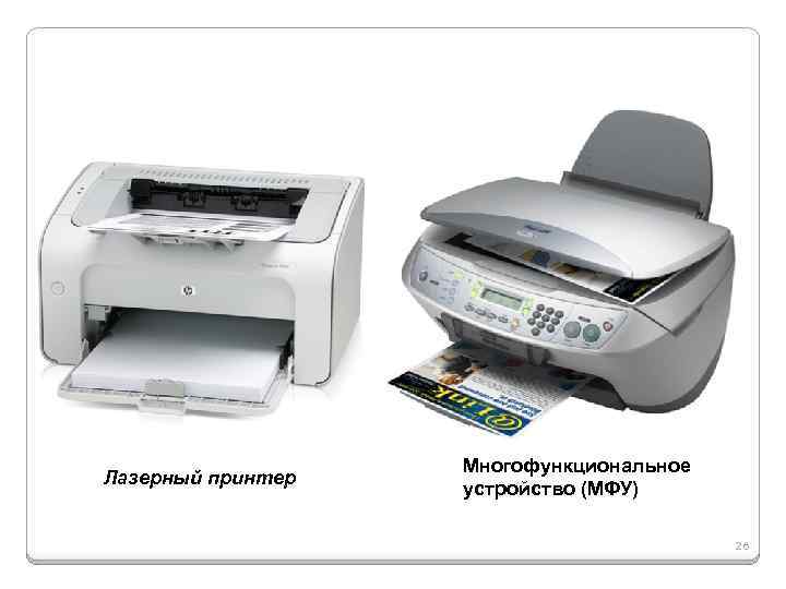 Лазерный принтер Многофункциональное устройство (МФУ) 26 