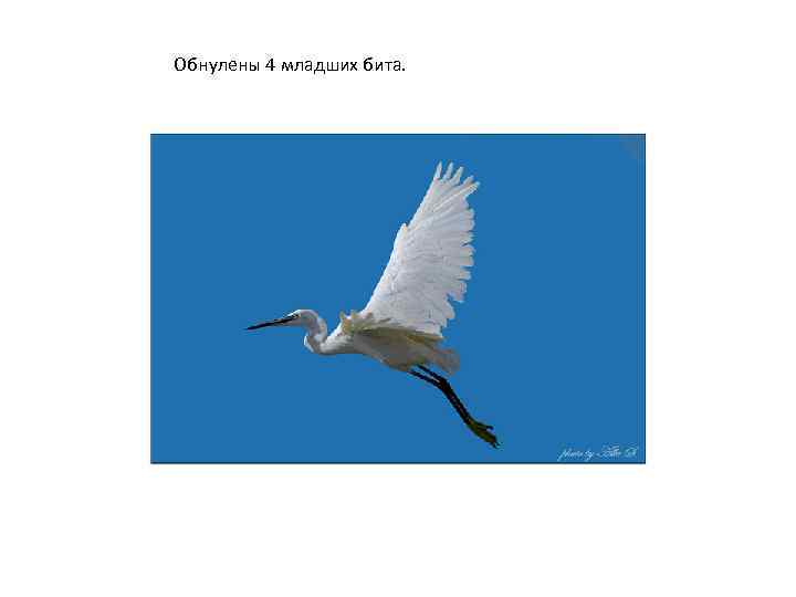 Обнулены 4 младших бита. 