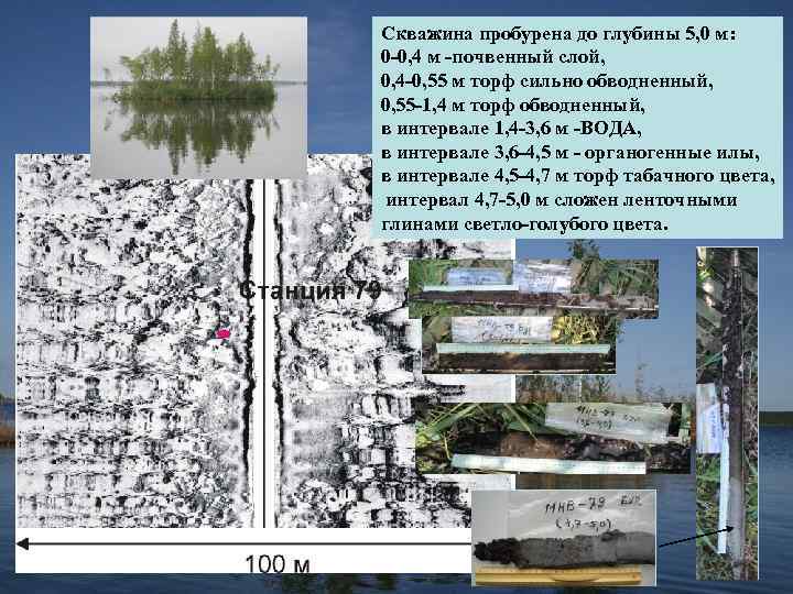 Скважина пробурена до глубины 5, 0 м: 0 -0, 4 м -почвенный слой, 0,