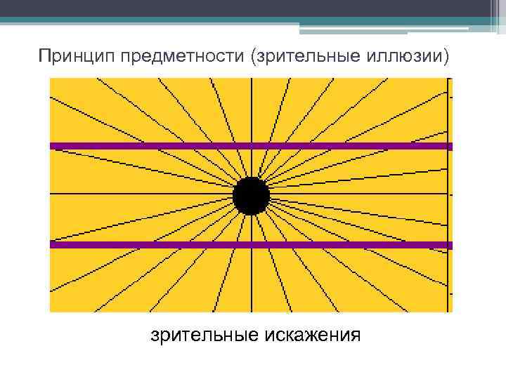 Принцип предметности (зрительные иллюзии) зрительные искажения 