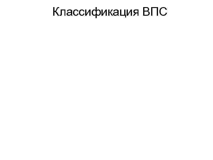 Классификация ВПС 