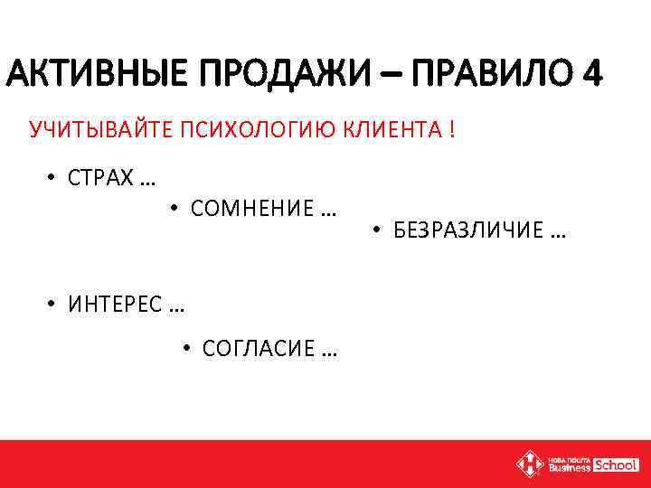 Активность продаж