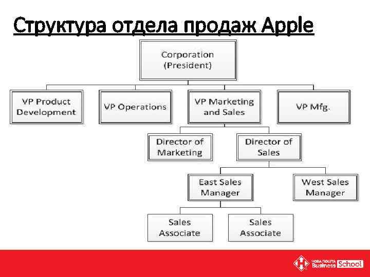 Структура отдела продаж схема