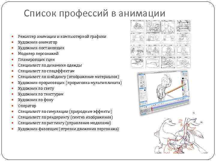 Режиссер анимации и компьютерной графики что делает