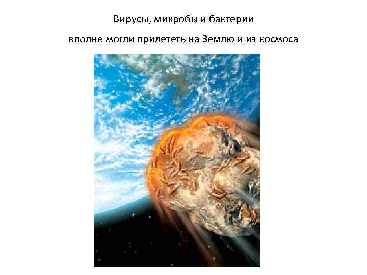 Вирусы, микробы и бактерии вполне могли прилететь на Землю и из космоса 