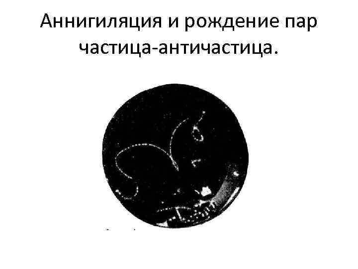 Аннигиляция и рождение пар частица-античастица. 