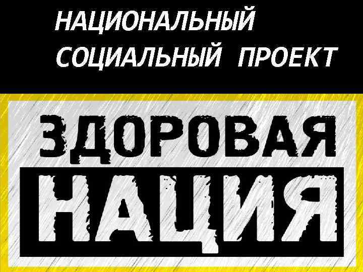 НАЦИОНАЛЬНЫЙ СОЦИАЛЬНЫЙ ПРОЕКТ 