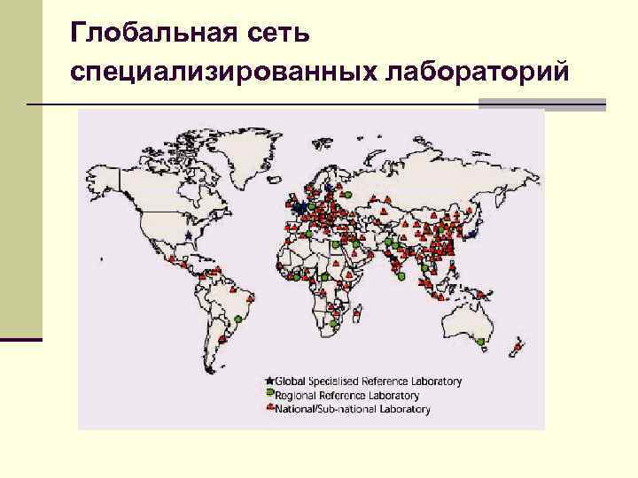 Глобальная сеть специализированных лабораторий 