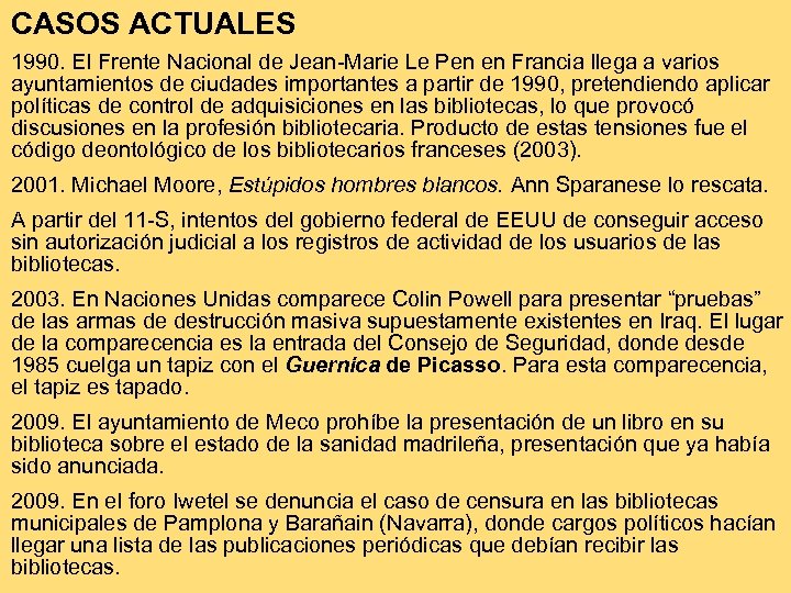 CASOS ACTUALES 1990. El Frente Nacional de Jean-Marie Le Pen en Francia llega a