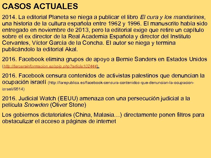 CASOS ACTUALES 2014. La editorial Planeta se niega a publicar el libro El cura
