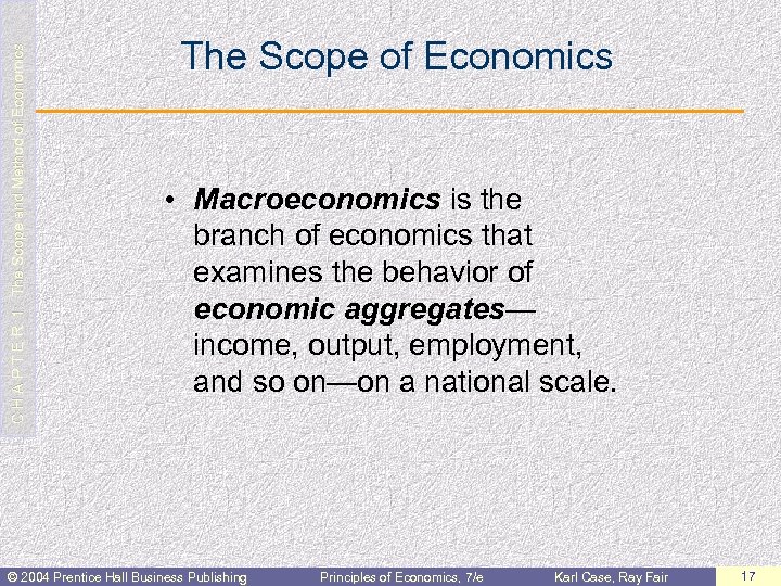  C H A P T E R 1: The Scope and Method of