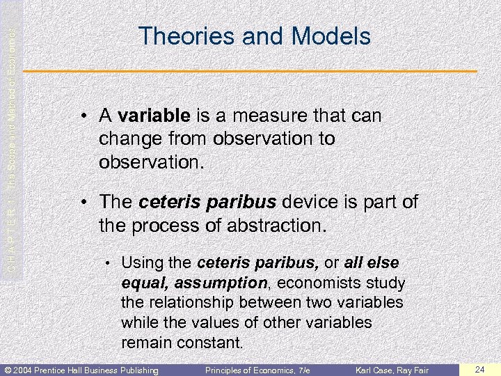  C H A P T E R 1: The Scope and Method of