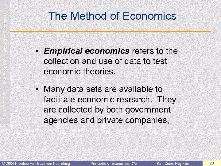  C H A P T E R 1: The Scope and Method of