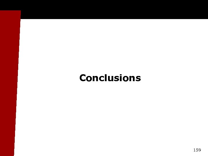 Conclusions 159 