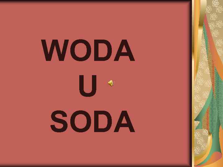 WODA U SODA 