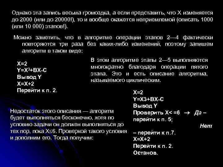 Однако эта запись весьма громоздка, а если представить, что X изменяется до 2000 (или