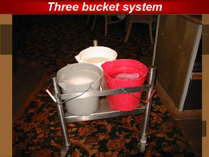 Three bucket system 