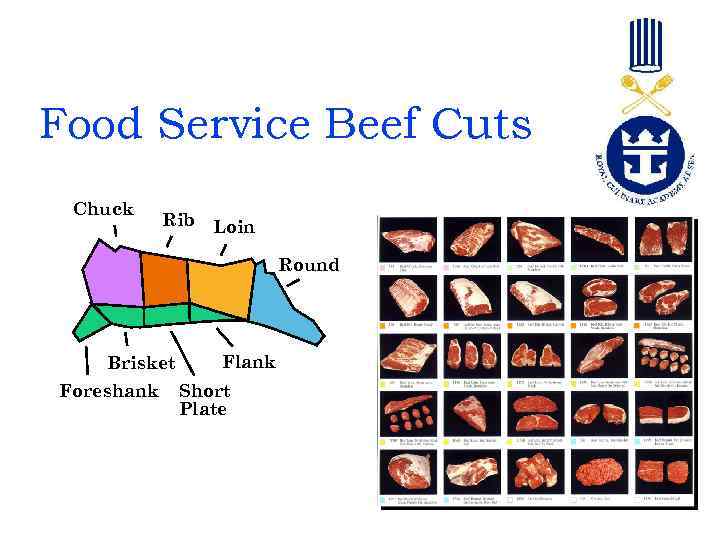Food Service Beef Cuts Chuck Rib Loin Round Brisket Foreshank Flank Short Plate 