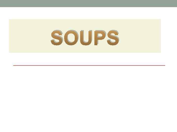 SOUPS 
