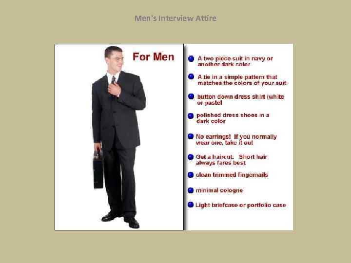 Men's Interview Attire 
