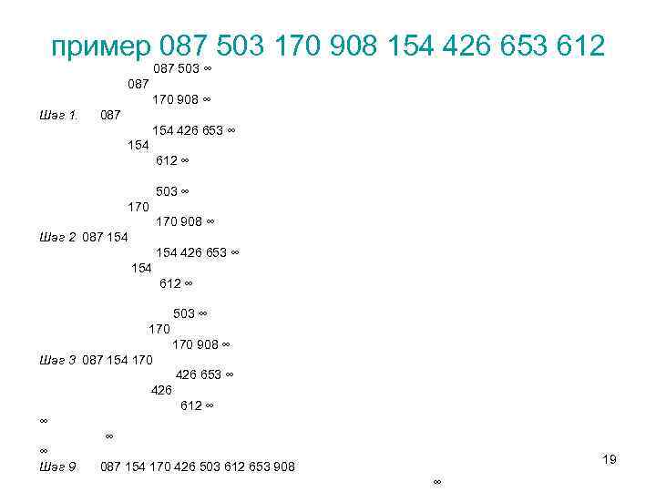 пример 087 503 170 908 154 426 653 612 087 503 ∞ 087 170