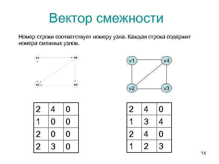 Виды смежности