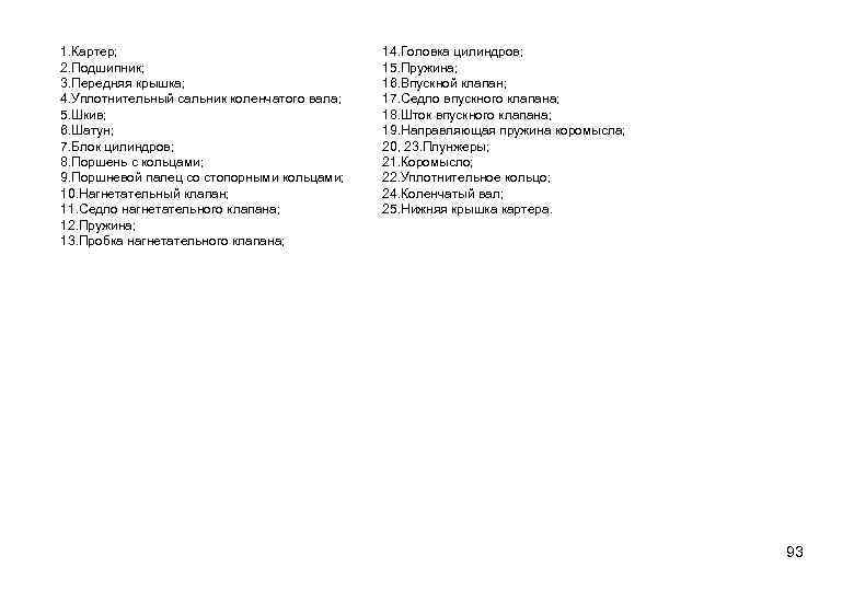 1. Картер; 2. Подшипник; 3. Передняя крышка; 4. Уплотнительный сальник коленчатого вала; 5. Шкив;