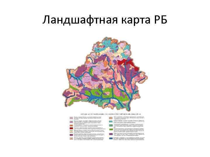 Ландшафтная карта минской области