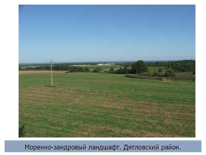 Моренно-зандровый ландшафт. Дятловский район. 