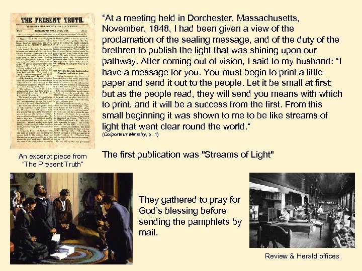“At a meeting held in Dorchester, Massachusetts, November, 1848, I had been given a