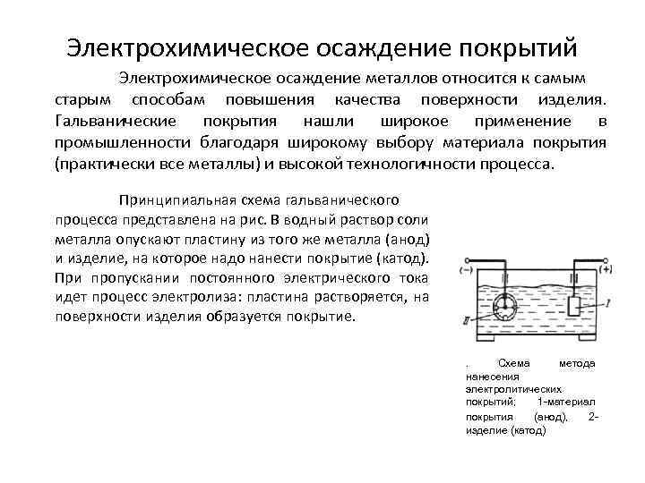 Процесс осаждения металлов. Схема электрохимического процесса нанесения металлических покрытий. Схема гальванического процесса нанесения металлических покрытий. Гальванизация металла схема. Электролитическое осаждение схема.