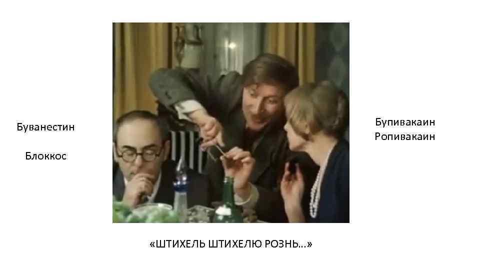 Бупивакаин Ропивакаин Буванестин Блоккос «ШТИХЕЛЬ ШТИХЕЛЮ РОЗНЬ…» 