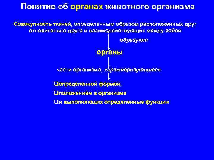 Понятие об организме