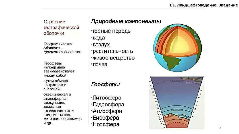 В 1. Ландшафтоведение. Введение Константинова Т. В. caltha@list. ru 2 