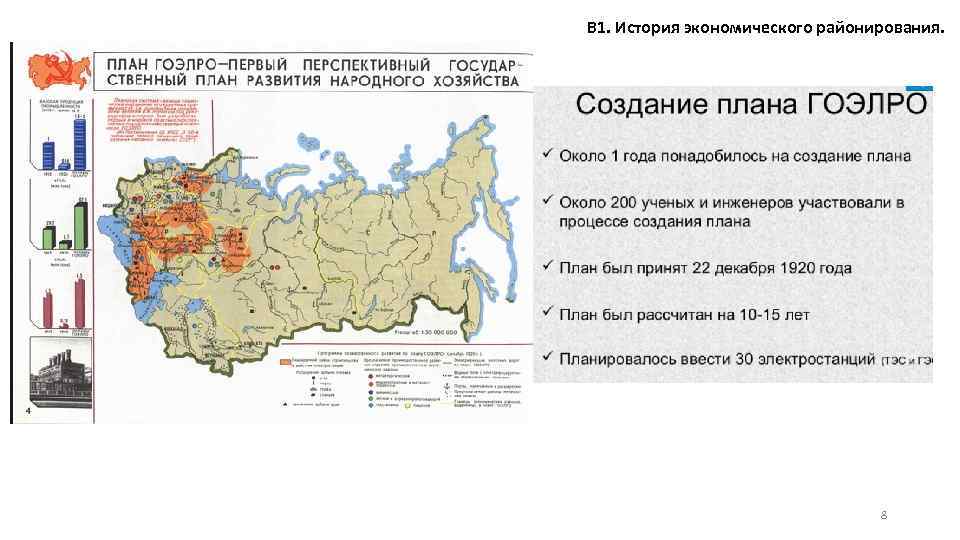 В 1. История экономического районирования. 8 