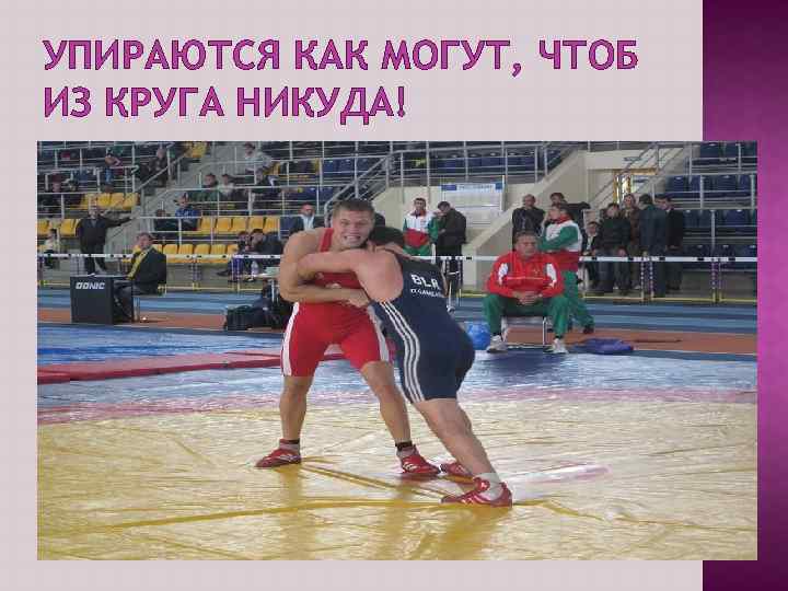 УПИРАЮТСЯ КАК МОГУТ, ЧТОБ ИЗ КРУГА НИКУДА! 