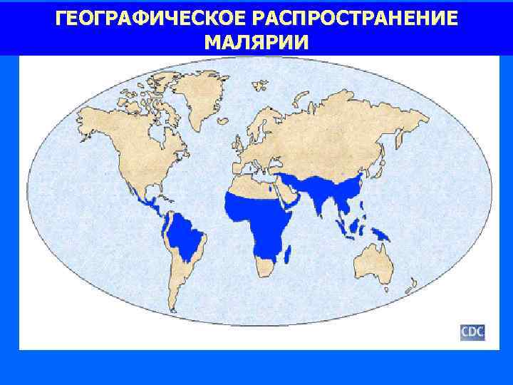 ГЕОГРАФИЧЕСКОЕ РАСПРОСТРАНЕНИЕ МАЛЯРИИ 