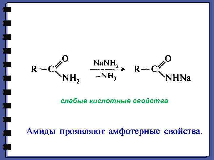 слабые кислотные свойства 