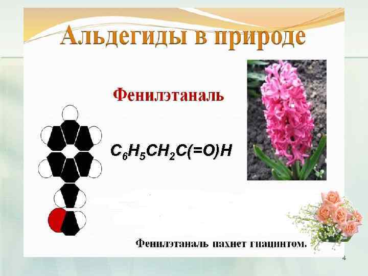 C 6 H 5 CH 2 C(=O)H 4 