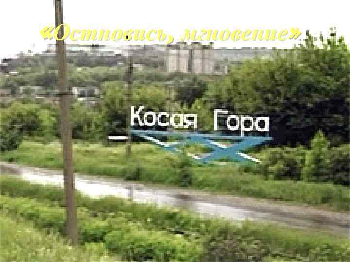  «Остновись, мгновение» 