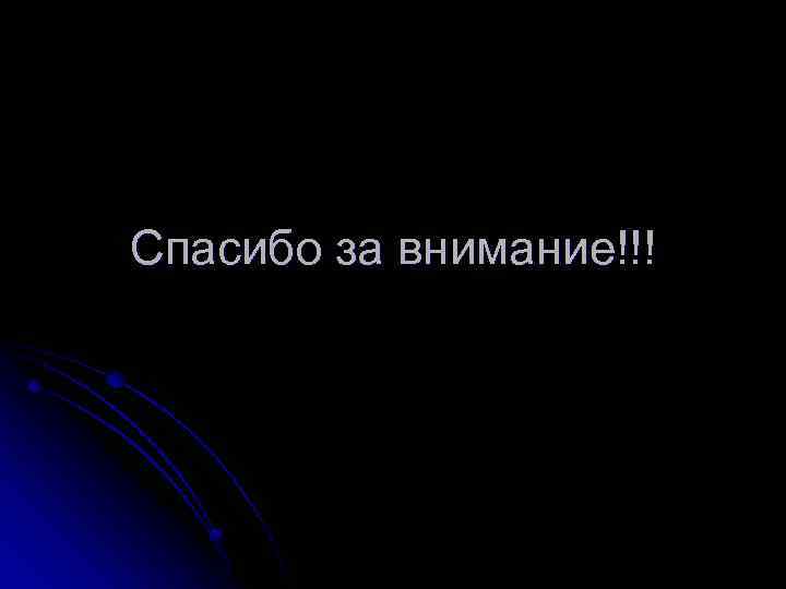 Спасибо за внимание!!! 