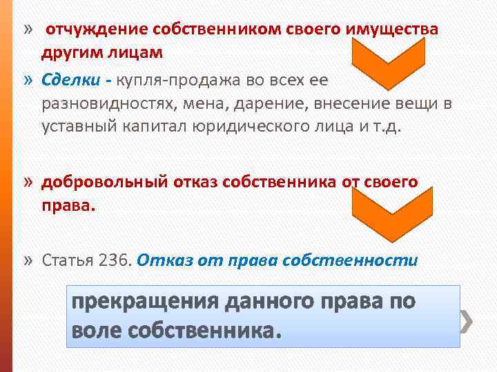 » отчуждение собственником своего имущества другим лицам » Сделки - купля-продажа во всех ее