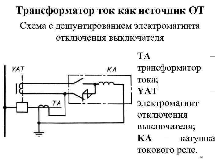 Схема мтз с дешунтированием