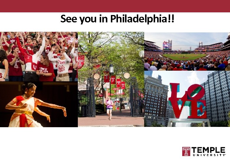 See you in Philadelphia!! 