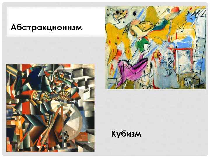 Абстракционизм Кубизм 