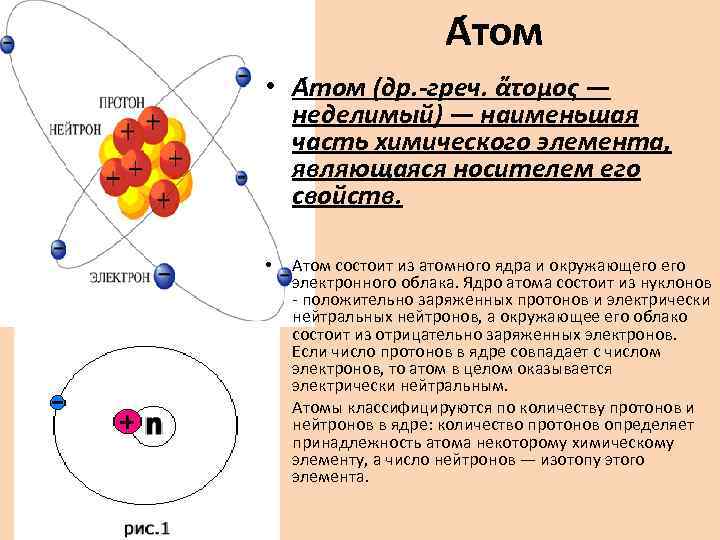 А том • А том (др. греч. ἄτομος — неделимый) — наименьшая часть химического