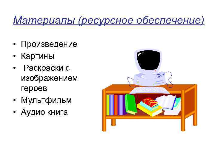 Материалы (ресурсное обеспечение) • Произведение • Картины • Раскраски с изображением героев • Мультфильм