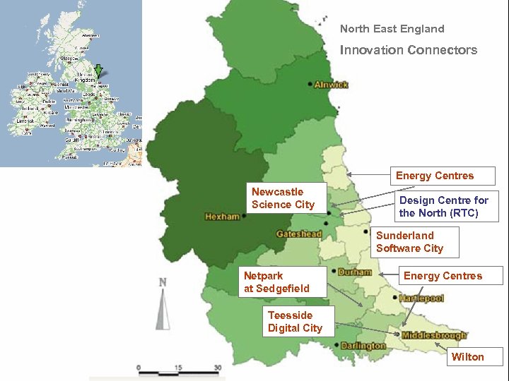 North East England Innovation Connectors Energy Centres Newcastle Science City Design Centre for the